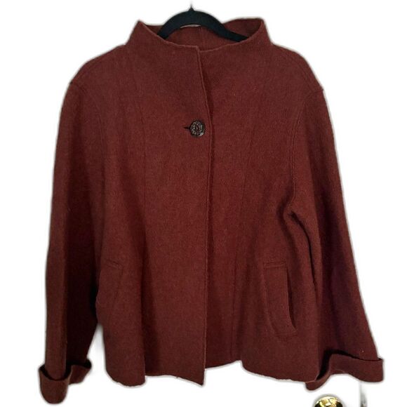 Women's J Jill 100% Wool 3 Button Jacket Size M - Picture 1 of 8